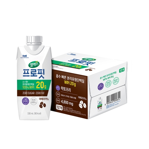 매일유업 셀렉스 프로핏 웨이 프로틴 아메리카노 330ml (12개)