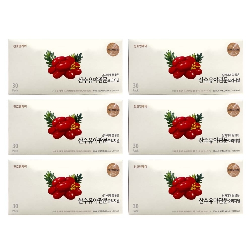 천호엔케어 남자에게 참 좋은 산수유야관문 오리지널 80ml 30포 (6개)_이미지