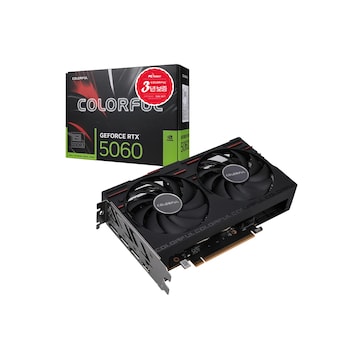 COLORFUL 지포스 <b>RTX</b> <b>5060</b> GAMING DUO D7 <b>8GB</b> 피씨디렉트