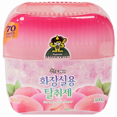 산도깨비 화장실용 탈취제 피치향 300g (2개)_이미지