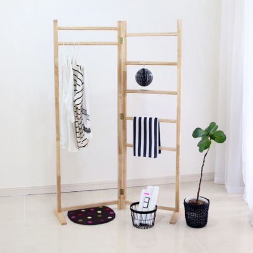 벤트리 원목 접이식 라인 행거_이미지