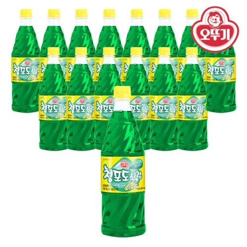 오뚜기 청포도 시럽 1kg 15개 1박스 1kg 15개_이미지