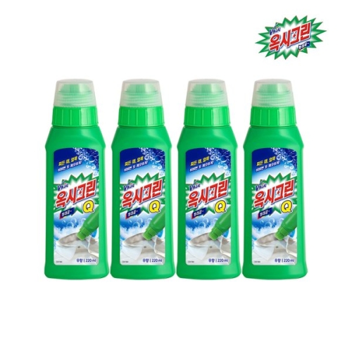 옥시크린 큐 바르는 표백제 220ml (4개)_이미지