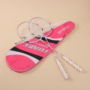 네온 배드민턴 라켓 2p세트 핑크 배드민턴채 중급자 WC7CF9E_이미지