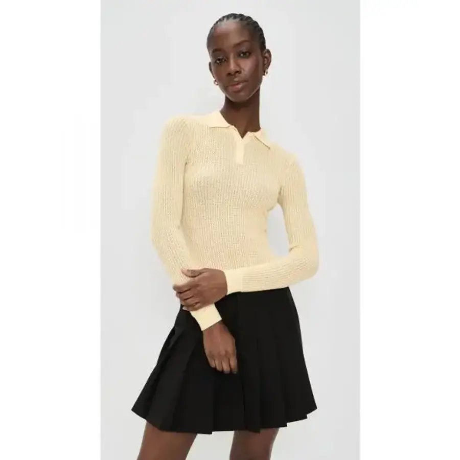 EnC Guest in Resid e 게스트 인 레지던스 롱 슬리브 캐시미어 슈링크 폴로 7295006