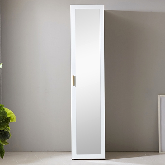 히트가구 화이트 거울포함 이불장 400_이미지