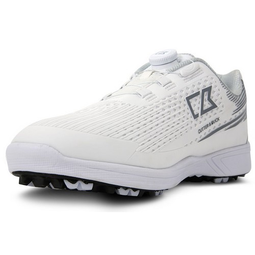 커터앤벅 라인 패턴 다이얼 골프화 CBM3AGS382 화이트_이미지