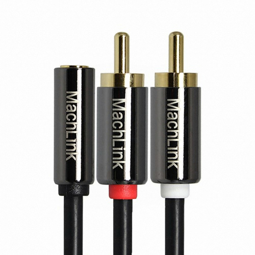 마하링크 3.5mm 스테레오-2RCA Y 케이블 (ML-RYSH015) (0.15m)
