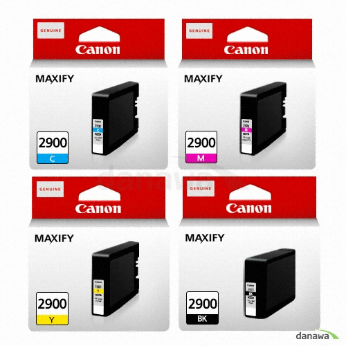 Canon 정품 PGI-2900BK, PGI-2900C, PGI-2900M, PGI-2900Y 4색 세트_이미지