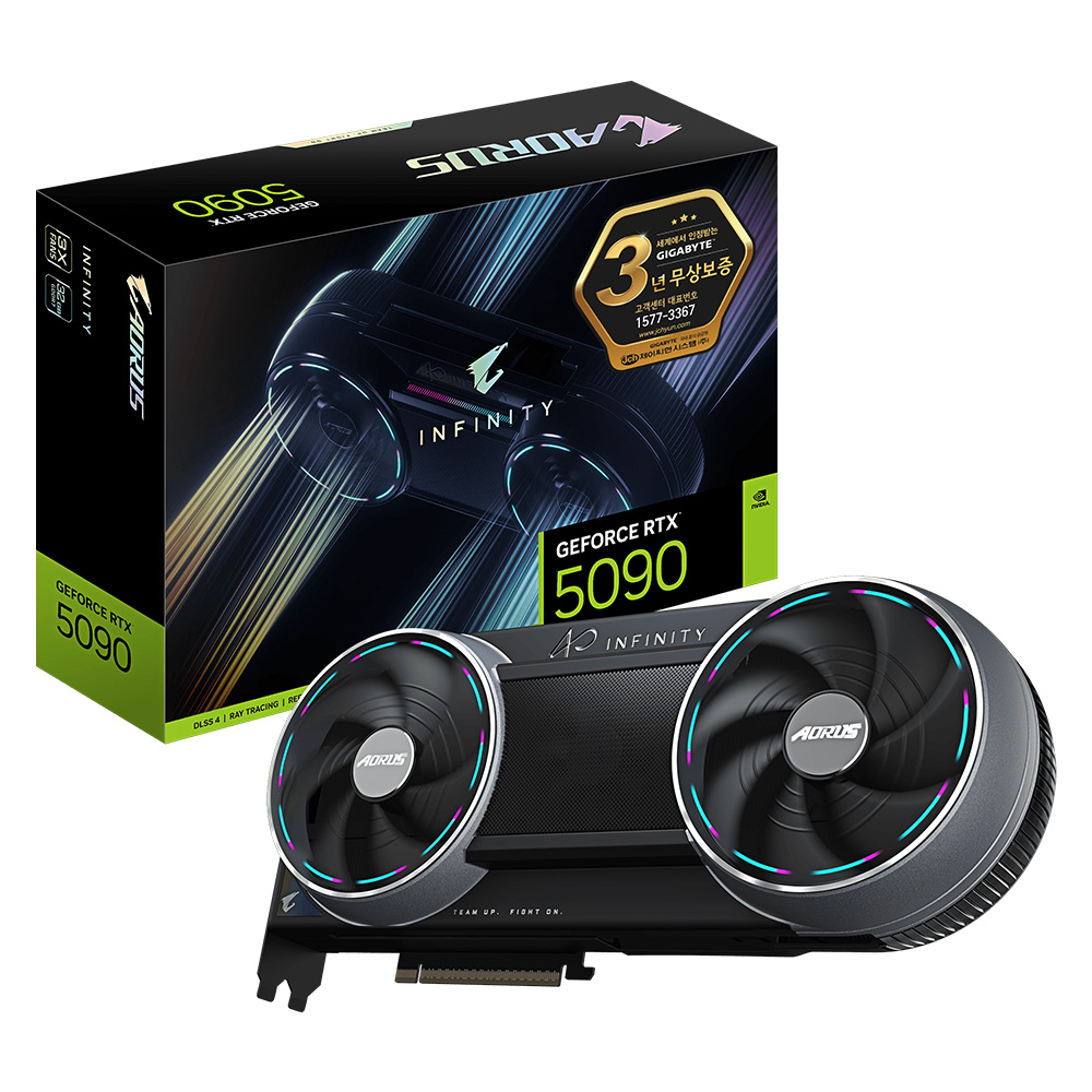 GIGABYTE AORUS 지포스 RTX 5090 INFINITY D7 32GB 제이씨현