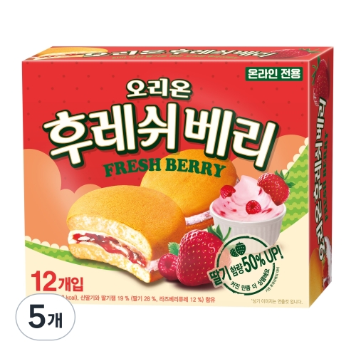 오리온 후레쉬베리 12p 360g (5개)_이미지