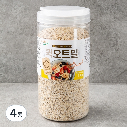 라이트잇 바로먹는 퀵 오트밀 1kg (4개)_이미지
