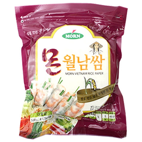엠앤에프 몬(MORN) 월남쌈 16cm 원형 500g (6개)_이미지