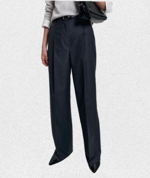 룩캐스트 LOOKAST 엘리스 와이드 슬랙스차콜 ELISE WIDE SLACKSCHARCOAL LK2GSTBP102-CH 1436007_이미지