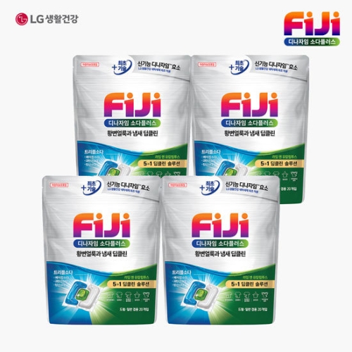 피지(FIJI) 디나자임 소다플러스 캡슐세제 20개입 (4개)_이미지