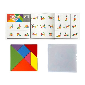 원목 칠교놀이 케이스 도안 칠교판 탱그램 수학교구 도형