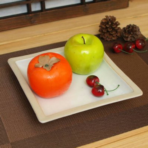 소야도자기 아름 민사각부페 접시 (화이트)