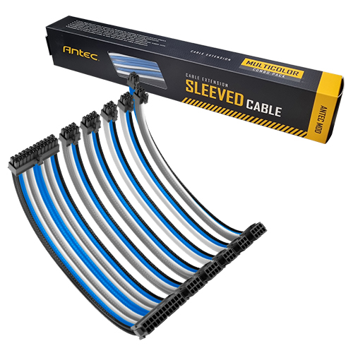 Antec 슬리빙 연장 케이블 COMBO PACK (믹스 컬러, 0.3m)