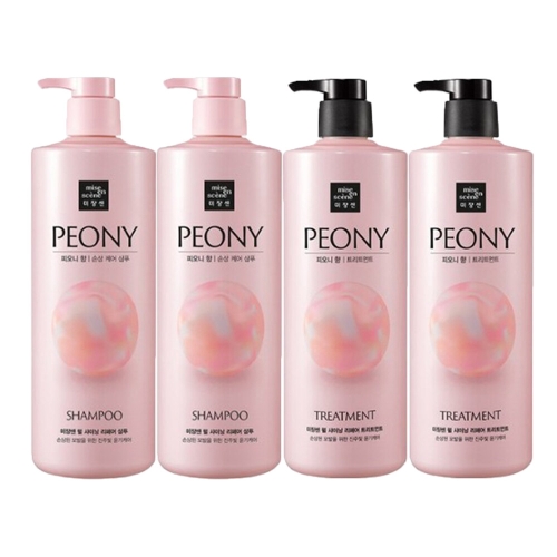 펄 샤이닝 리페어 샴푸 피오니향 1000ml 2개+트리트먼트 1000ml 2개 4종세트