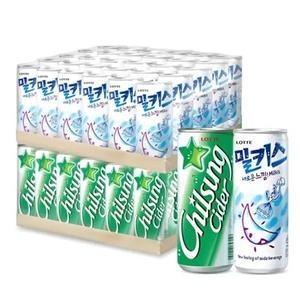 롯데칠성음료 칠성사이다 250ml + 밀키스 250ml (60개)_이미지