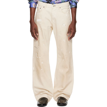 스튜디오 청바지 오프 화이트 레귤러 핏 2010M 데님 진 261129M18