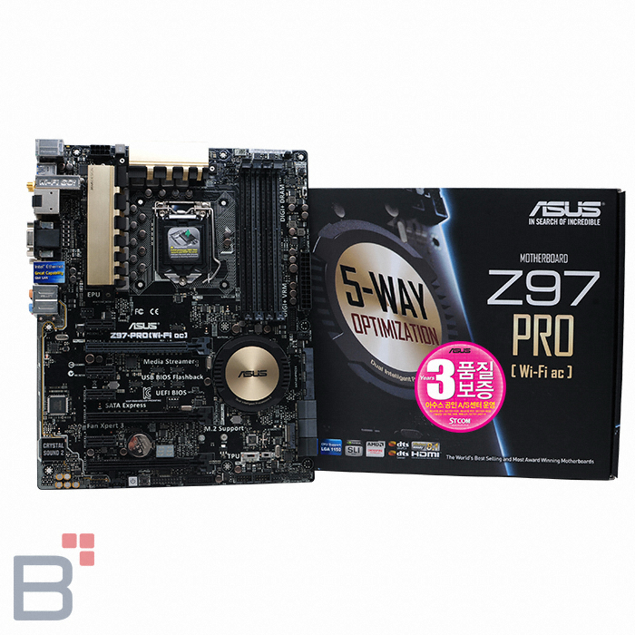 ASUS Z97-PRO Wi-Fi ac + USB3.1 CARD STCOM