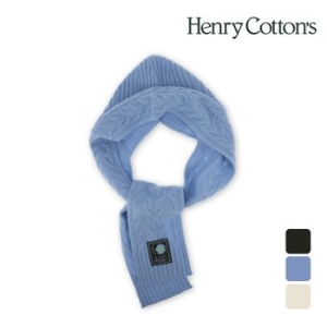 코오롱 헨리코튼 베니 모자 캐시미어 머플러 OMHCD20074