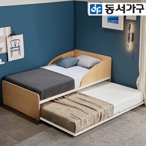 동서가구 버나드 슬라이딩 2단침대 SS+SS (9존독립스프링)_이미지