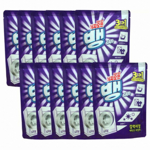 옥시레킷벤키저 이지오프뱅 세탁조 세정제 500g (12개)