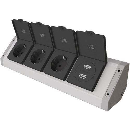 비아이에스 3구 USB 노출형 매직 코너 콘센트 BIB203_이미지