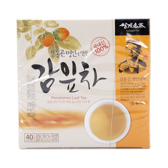 쌍계명차 김동곤 명인이 만든 감잎차 40T