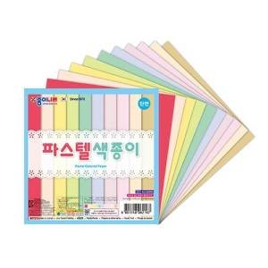 종이나라 파스텔컬러 단면색종이_이미지