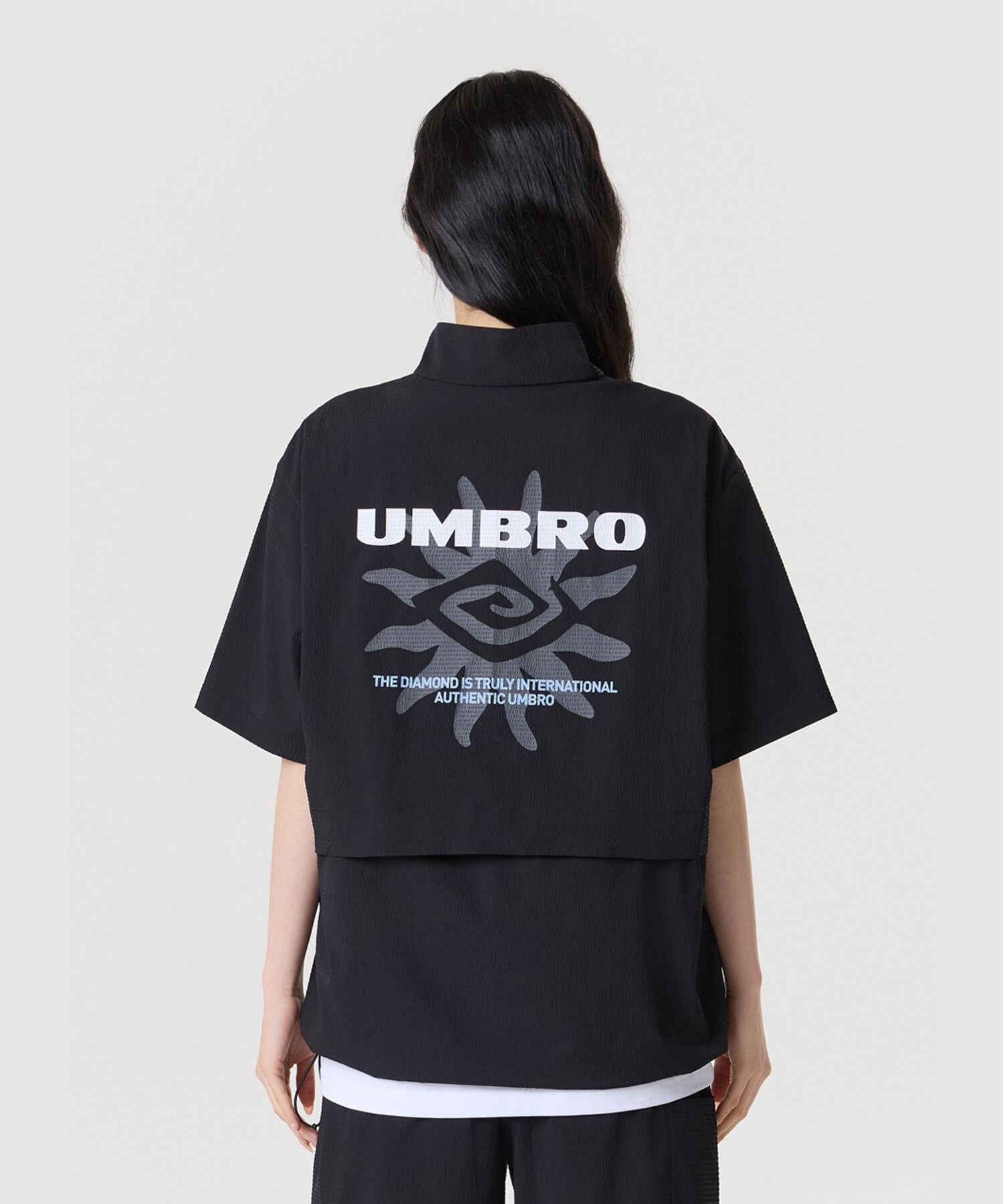 엄브로 반팔 스탠넥 아노락 B1 UR221CWT63 BLK0 BST0 DVY0 NPS0