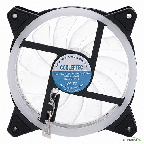 COOLERTEC USB 12025 LED RING (RGB)