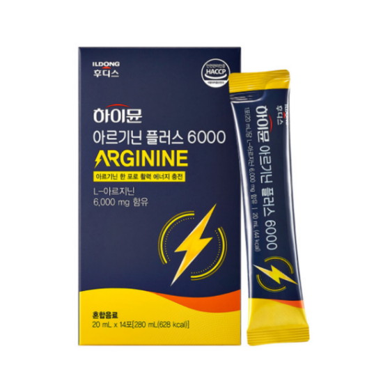 일동후디스 하이뮨 아르기닌 플러스 6000 20ml 14포 (6개)
