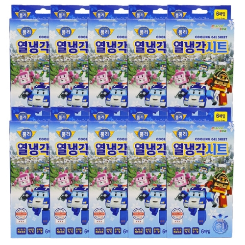 로보카폴리 열 냉각 시트 6매입