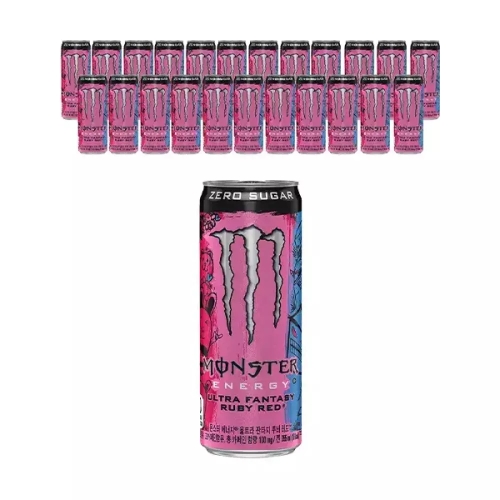 코카콜라음료 몬스터 에너지 울트라 판타지 루비레드 355ml (24개)_이미지