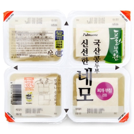 풀무원 국산콩 신선한 네모 340g