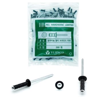 유진코 알루미늄 <b>리벳</b><b>못</b> 흑색 3.2x11mm