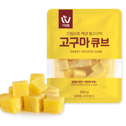 아임웰 스팀으로 쪄낸 밤고구마 고구마큐브 2종류 40팩 (1개)