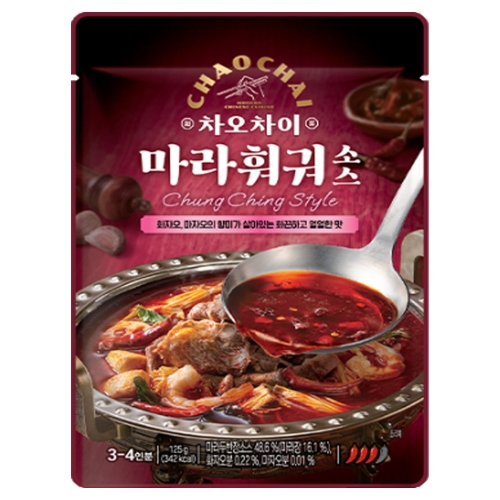 샘표 차오차이 마라훠궈소스 125g (3개)_이미지