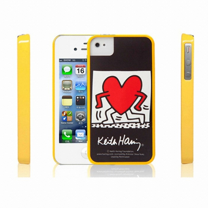 아이커버 DUES KEITH HARING VIVID SERIES- SANDY YELLOW (아이폰4/4S)_이미지