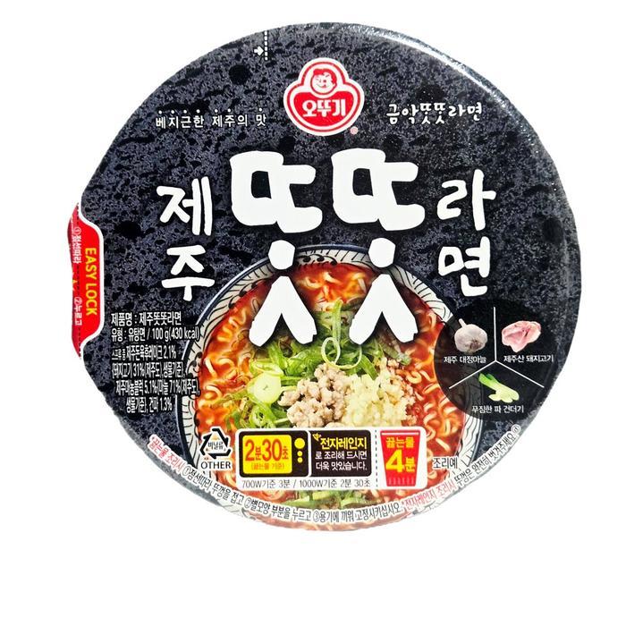 오뚜기  제주 똣똣라면 큰컵 100g[4개]