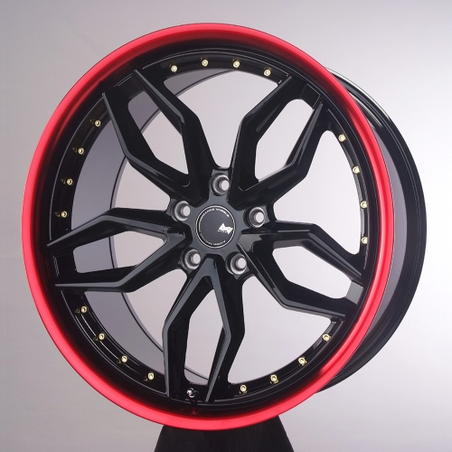 슈거레이 S201 유광블랙+레드림폴리쉬 [20인치]