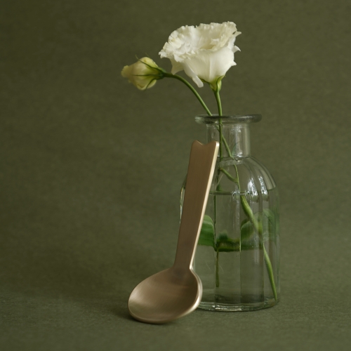 죽전도예 놋담 방짜유기 미니 스푼 괄사 마사지기_이미지