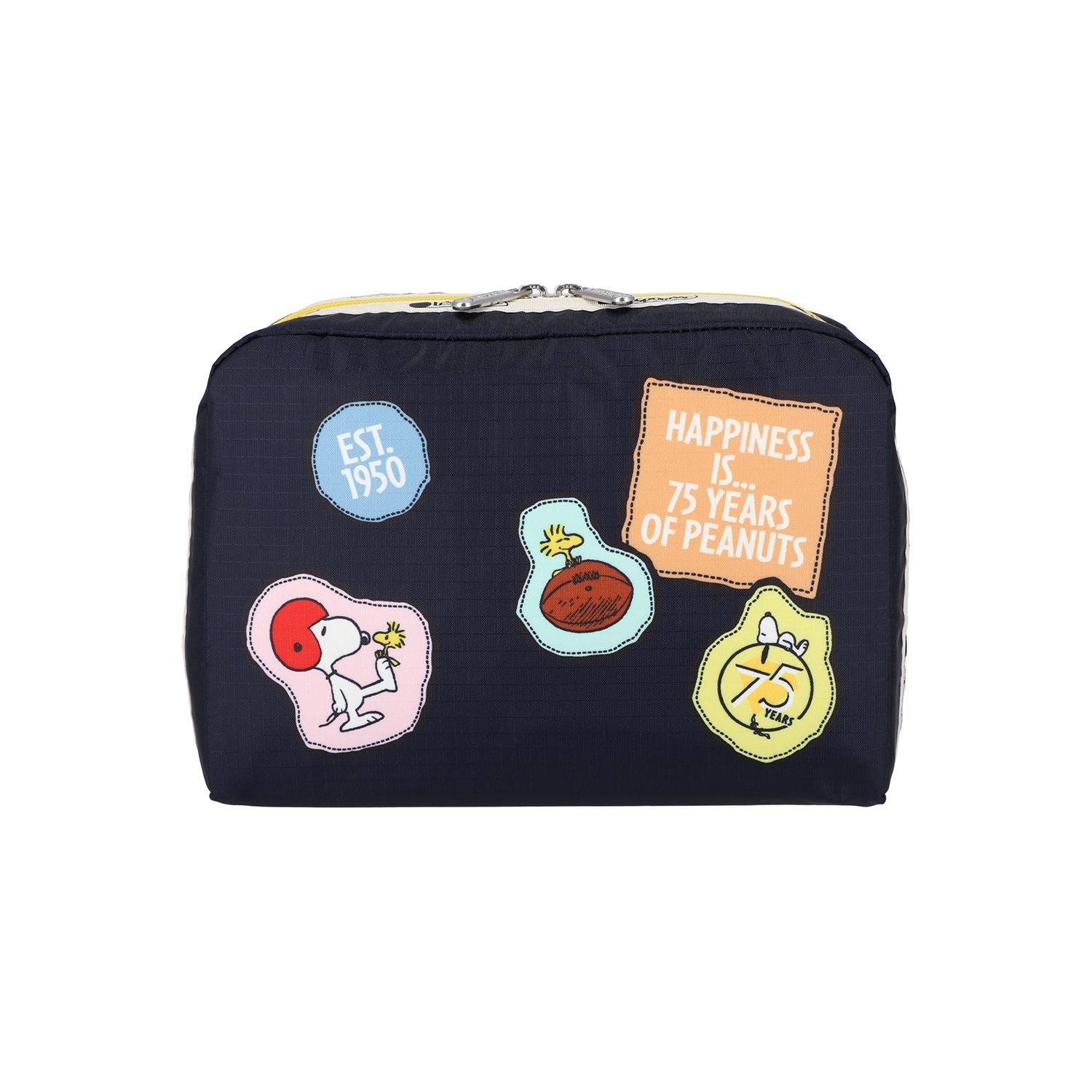 레스포색 스타필드 고양 피너츠 패치워크 코스메틱 엑스라지 렉탱귤러 코스메틱 파우치 7121.HF33