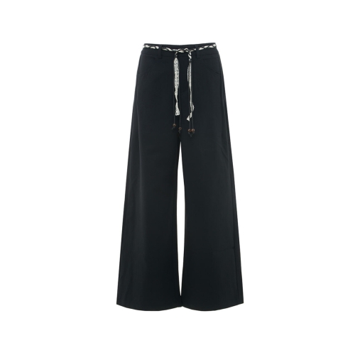 사틴 레이스 스트링 포인트 와이드 팬츠 S261C402