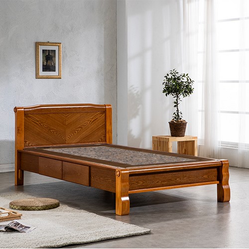 현대의료기  205 V2 서랍 돌침대 S (홍맥반석)