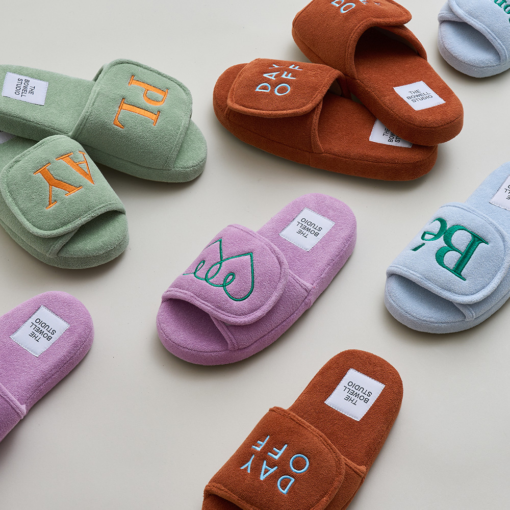 보웰 BWTZ 테리 벨크로 메모리폼 실내화 층간소음 슬리퍼 #1