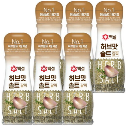 백설 허브맛솔트 갈릭 50g (6개)_이미지
